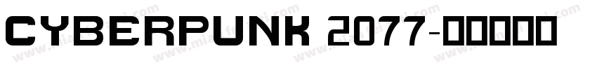 Cyberpunk 2077字体转换